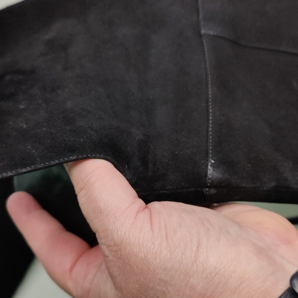 Black Suede Platform Over the knee Boots - Picture 11 of 12